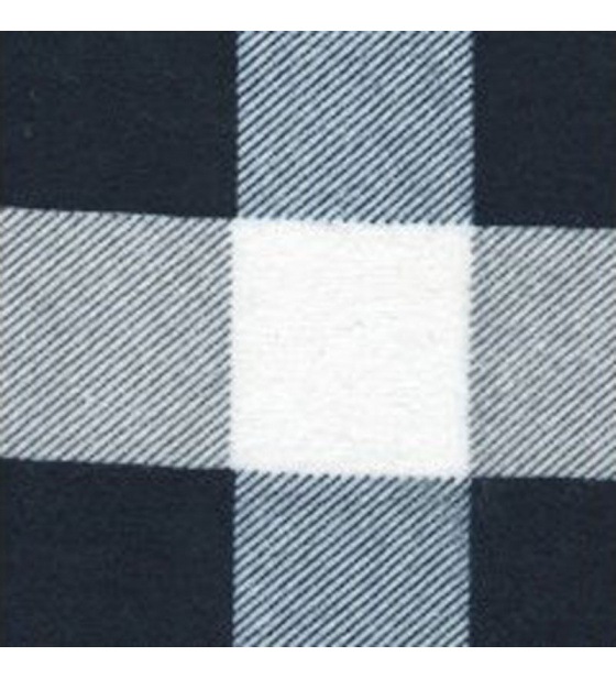 Bavlněná flanelová látka vzor kostka černá  4x4 cm 