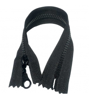 Zipper cube 5 mm 25 cm Non-separable black