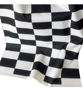 Outdoor Fabric Pergola (Oxford), 200 g/m², width 160 cm, black and white checkerboard 5x10 cm