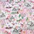 Cotton fabric, by the meter. Koalas on White