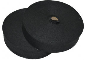 PES edging strip 30 mm color black PES edging strip 30 mm color black