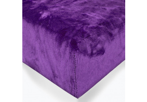 Microfleece sheet color purple 140x200