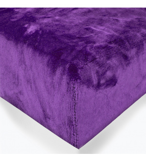 Microfleece sheet color purple 140x200