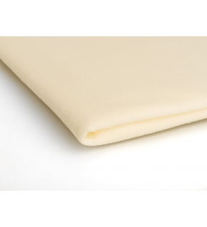 Polar fleece fabric 200 g/m², width 150 cm, ecru, by the meter