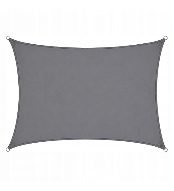 Sunshade sail 3x4 m, Oxford 165 g/m², graphite