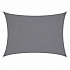 Sunshade sail, rectangular 3x4 m, Oxford 165 g/m², graphite