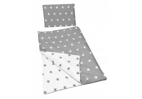 2-piece Crib Bedding STARS color Gray
