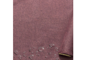 Water-repellent fabric Imitation linen, 220 g/m², width 160 cm, plum