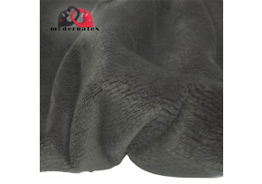 Minky microfleece solid color, Graphite color