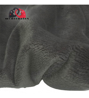 Minky fabric, solid color, 220 g/m², width 160 cm, graphite