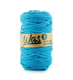 Cotton cord 5mm, 100m, color blue 280