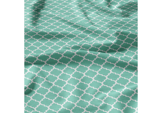 Cotton fabric Morocco on Mint