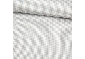 Children's cotton fabrics, by the meter. Cube mini 4 mm, Gray