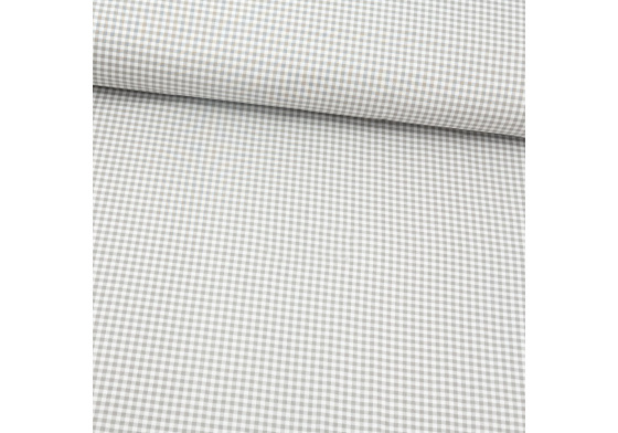 Children's cotton fabrics, by the meter. Cube mini 4 mm, Gray
