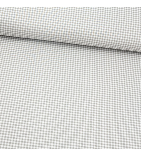Children's cotton fabrics, by the meter. Cube mini 4 mm, Gray