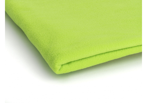 Polar fleece fabric 200 g/m², width 150 cm, neon celadon, by the meter