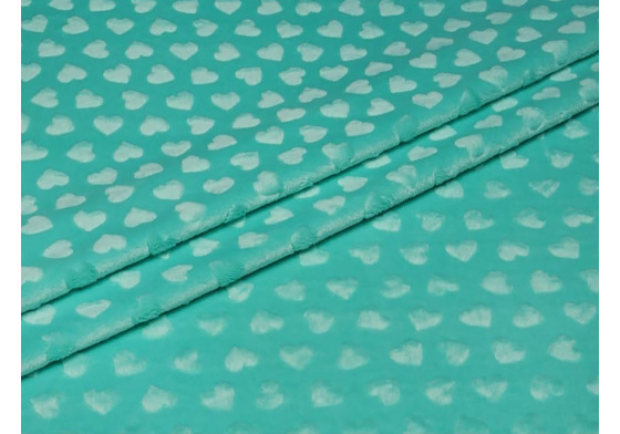 MINKY SRDÍČKA  barva tm. mentolová