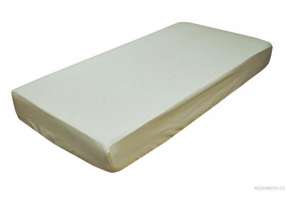 Cotton Fitted Crib Sheet with Elastic 120x60 cm ECRU