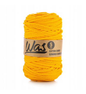 Cotton cord 5mm, 100m, dark yellow 070 Cotton cord 5mm, 100m, dark yellow 070