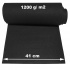 Felt 8 mm for decorative acoustic panel, Black color, width 41 cm