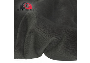 Minky microfleece solid color, Black