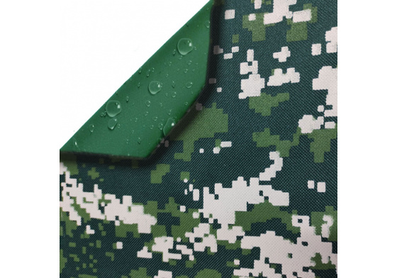 Waterproof fabrics CODURA 600X300 military, pixel 1 m x 1.30 m