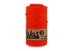 Cotton cord 3mm, 100m, ORANGE