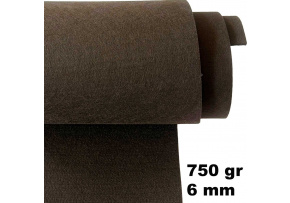 Technical felt 6 mm color Brown, width 155 cm