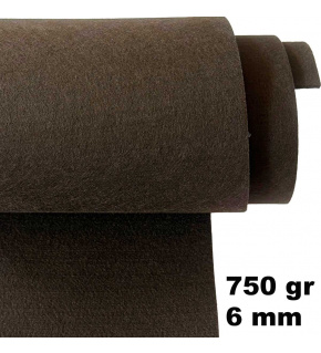 Technical felt 6 mm color Brown, width 155 cm