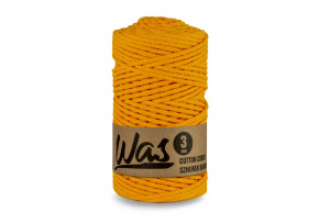 Cotton cord 3mm, 100m, TM. YELLOW