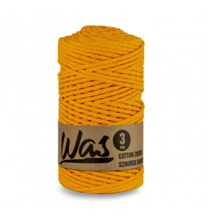 Cotton cord 3mm, 100m, TM. YELLOW