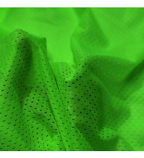 Polyester mesh for clothing Green neo, 2x2mm eye