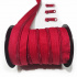 Red spiral zipper 5 mm by the meter