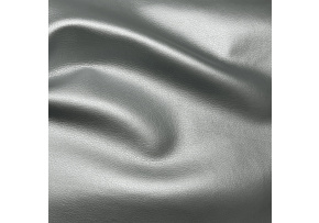 Eco-leather SOFT, color Silver, glazed, faux leather by the meter