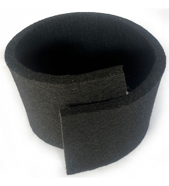 Technical felt 20 mm color Black, width 100 cm