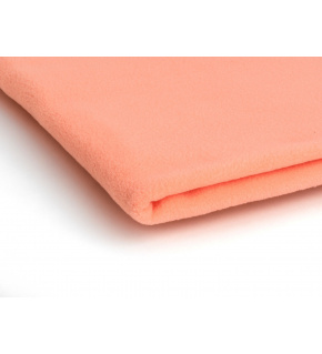 Polar fleece fabric 200 g/m², width 150 cm, salmon, by the meter