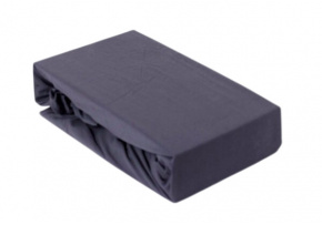 Fitted sheet 160x200 cm Jersey, color Graphite