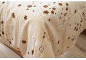Crepe bedding with zipper, color Beige, 140x200 cm