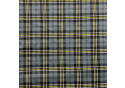 Cotton flannel fabric Checkered Gray 8x8 cm