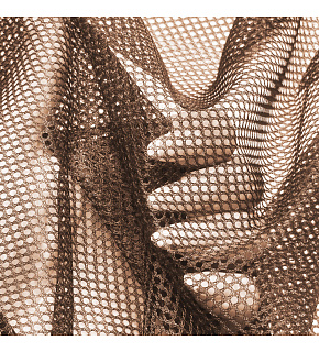 Polyester mesh for clothing Brown, mesh 2x2mm