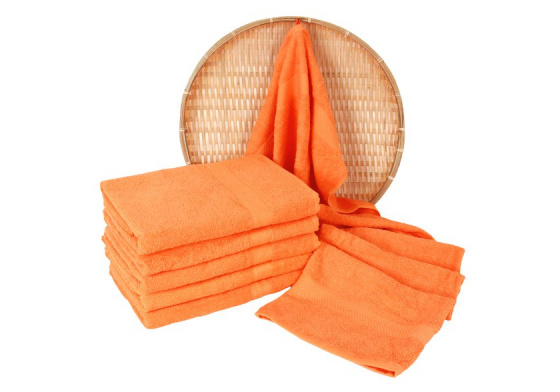 Terry towel 50x100 cm, color orange