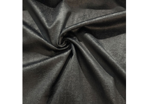 Velvet upholstery fabric, Infinity, Black