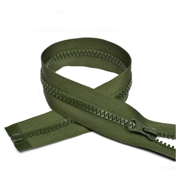 Zipper cube 5 mm 85 cm divisible Khaki