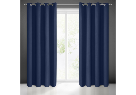 Zatemňovací Závěs s průchodkami GRANATOVÁ 135X250 cm