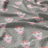 Cotton fabric, by the meter. Malenka on Grey 90 cm
