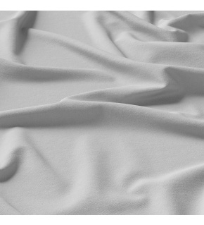 Solid-colored cotton fabric, 125 g/m², width 160 cm, light gray