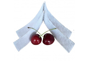 White hook and loop tape with adhesive 2x20 cm, width 25 mm White hook and loop tape with adhesive 2x20 cm, width 25 mm