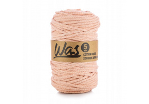 Cotton cord 5mm, 100m, salmon color 120