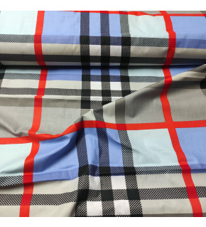 Children's cotton fabrics, by the meter. Large Cube, Gray