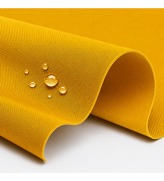 Waterproof fabric Kodura PVC coating 600D, 360 g/m², width 150 cm, yellow
